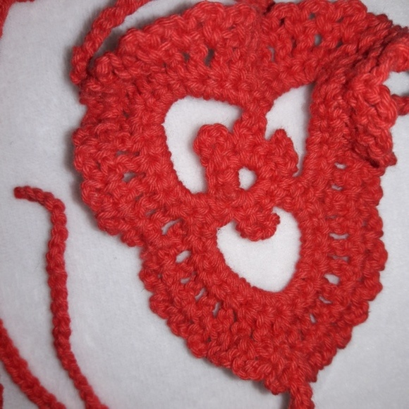 PAIR True Red Barefoot Anklet Sandal - Picture 3 of 3